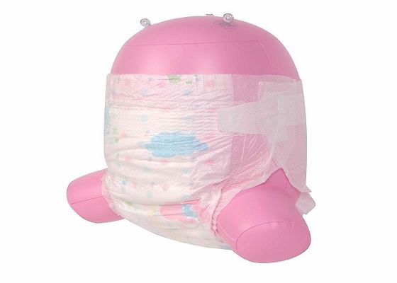 Pantalones azules modificados para requisitos particulares PE Backsheet respirable de los pañales del algodón del bebé del ADL