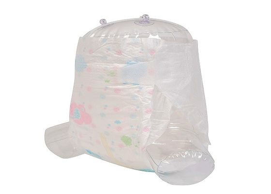 Tela tejida suave blanca verde de 3M Side Tape Non del pañal del bebé del ADL