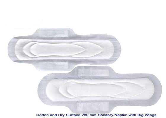 Cojines sanitarios cons alas ultra finos del algodón disponible 290m m Japón SAP