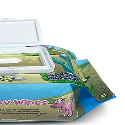 Ningún bebé de la piel sensible de la fragancia 60pcs limpia Spunlace no tejido
