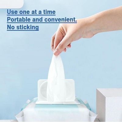 Áloe orgánico amistoso Vera 80pcs de los trapos del bebé de Eco Flushable no que irrita