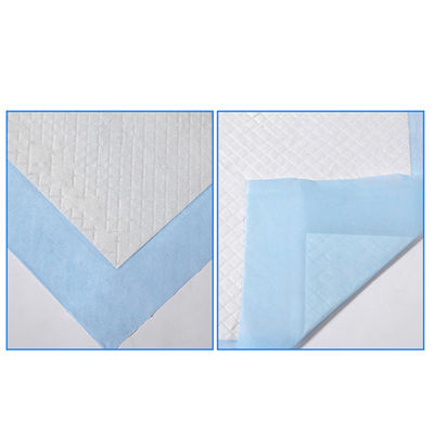 cojines disponibles de la cama de hospital de la pulpa de la pelusa de Underpads de la cama de la absorción pesada 750ml