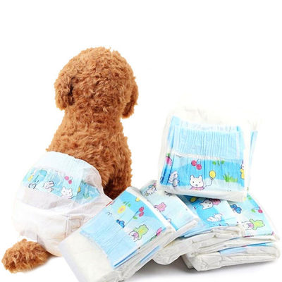 Panales del perro de SAP del animal doméstico de Topsheet del algodón de la película disponible de los pañales PE pequeños