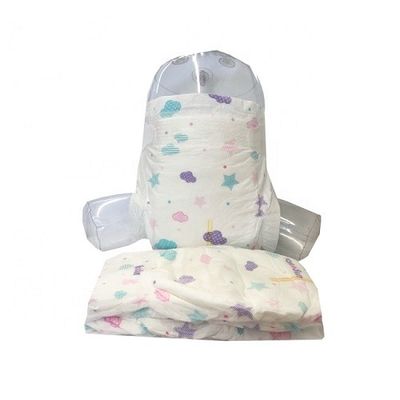 Pañal suave impreso del bebé de Clothlike Backsheet con la cintura elástica de Spandex