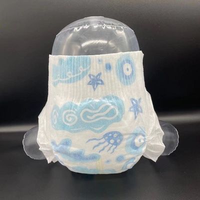 Pañales azules de la piel sensible del ADL de la cinta hipoalérgica del velcro