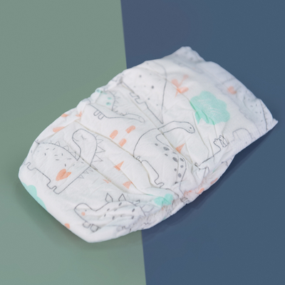 Paño respirable impreso no tejido de la tela 3d del pañal suave suave del bebé como