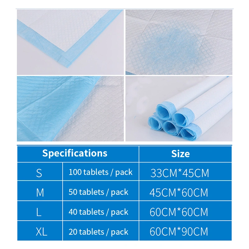 Animal doméstico no tejido absorbente disponible Underpad de la incontinencia del cojín de cama de Pretective